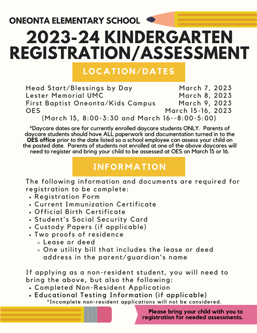 Kindergarten Registration